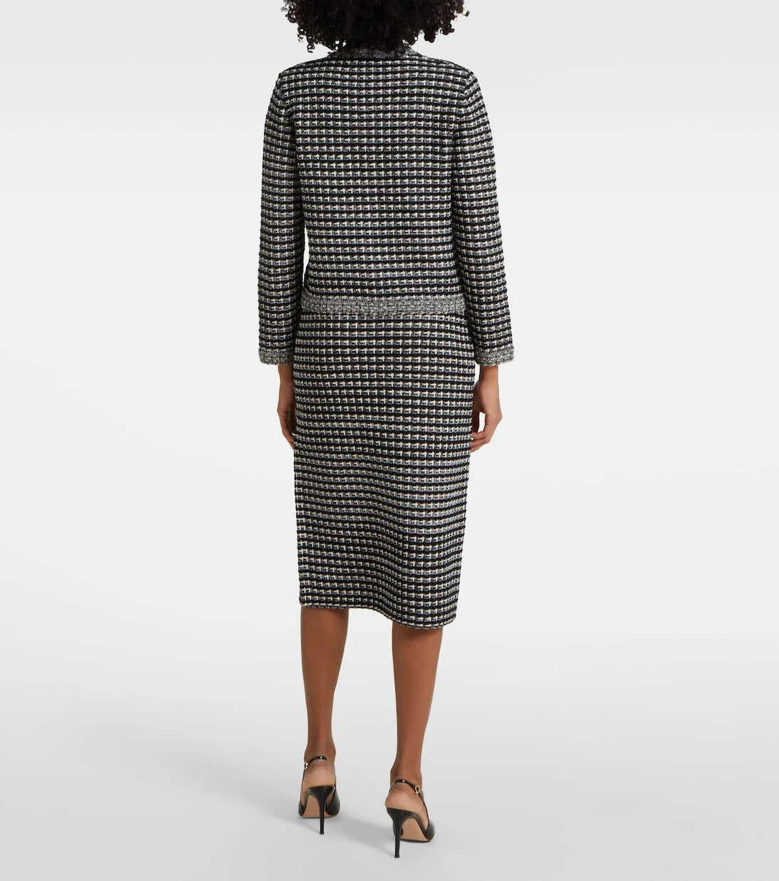 Tory Burch - Wool and cotton-blend jacquard cardigan