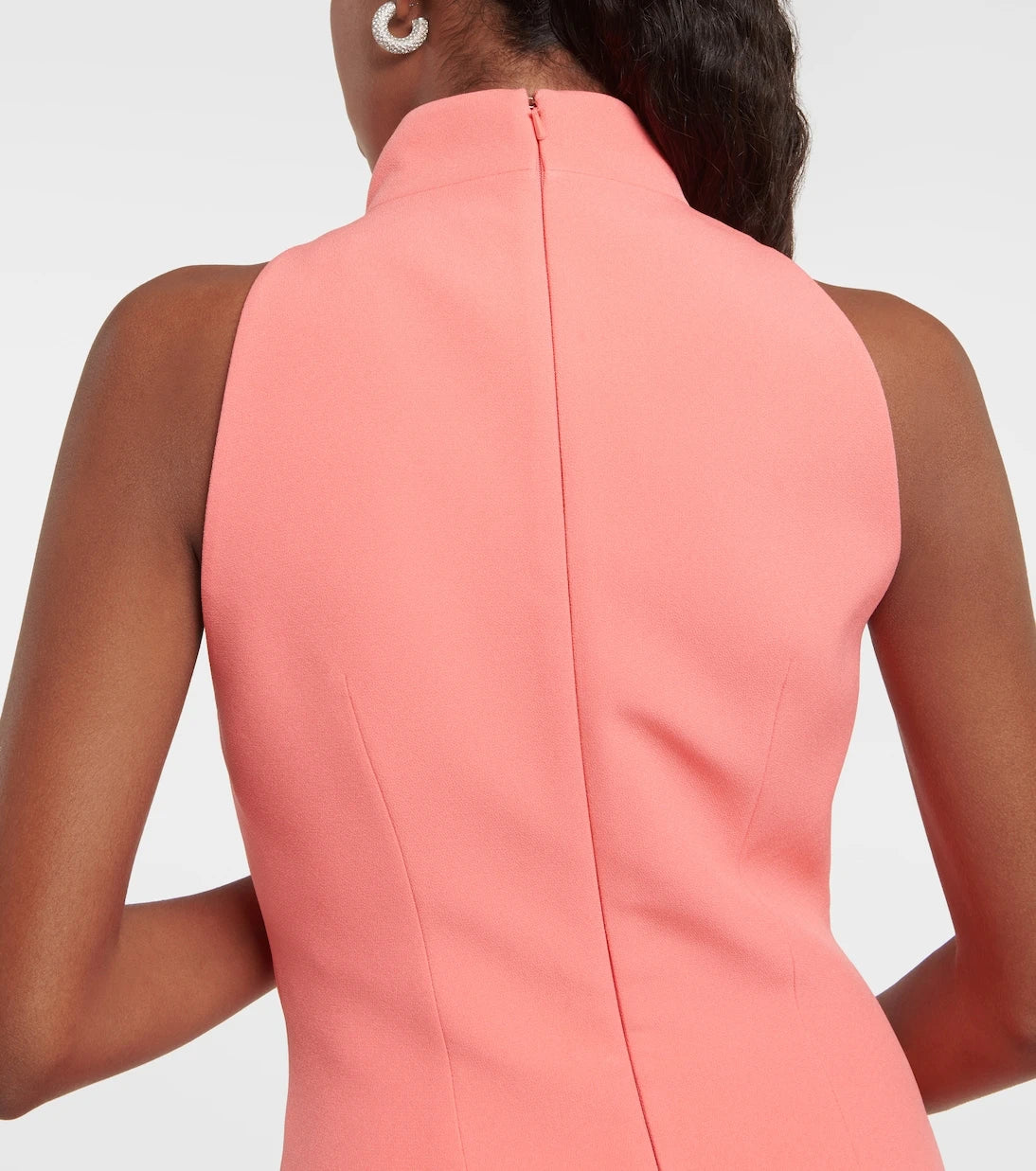 Safiyaa - Ratana feather-trimmed crêpe minidress