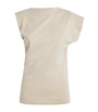 AGOLDE Beige Organic Cotton Beth T-Shirt