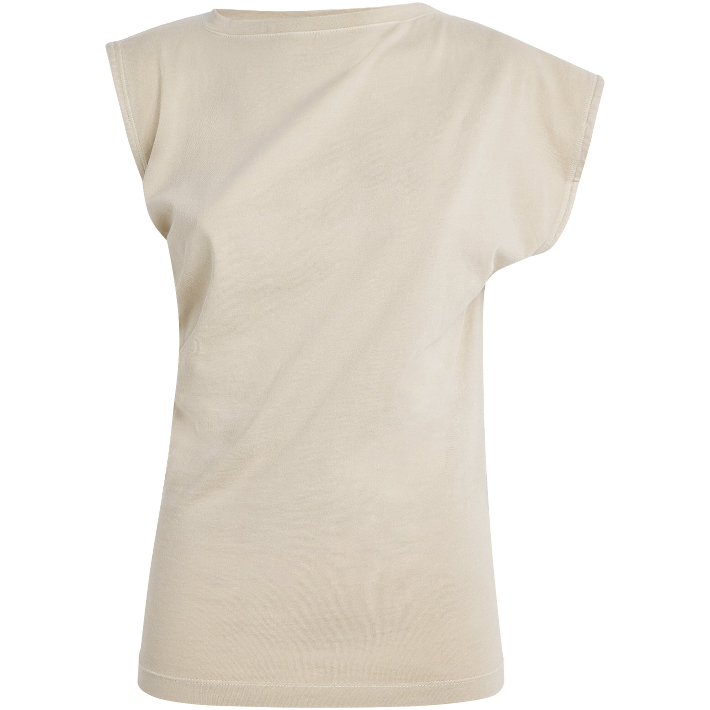 AGOLDE Beige Organic Cotton Beth T-Shirt