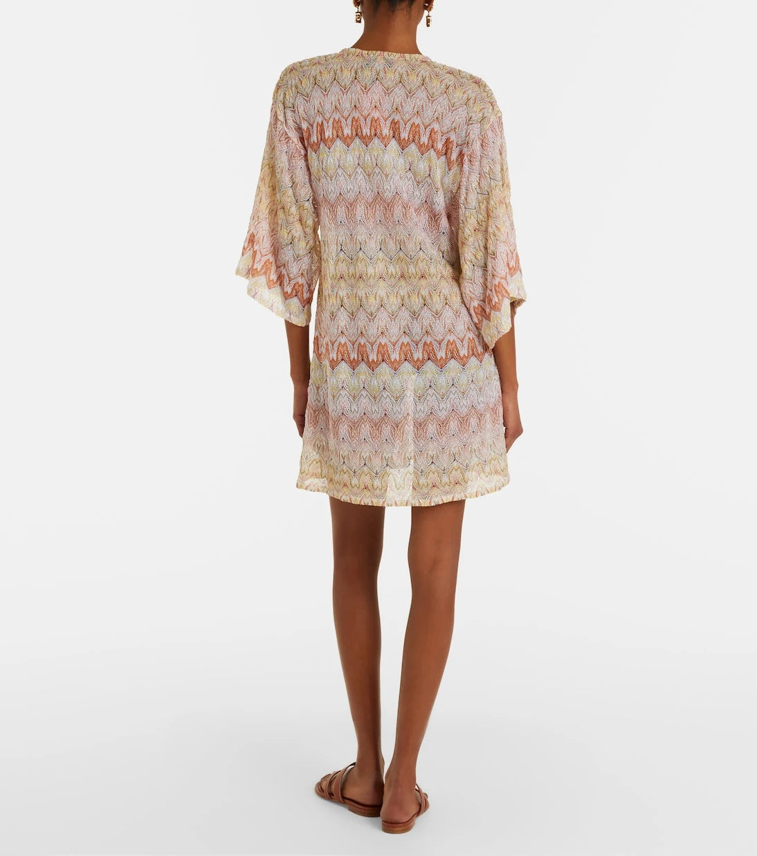 Missoni - Zigzag lamé beach cover-up