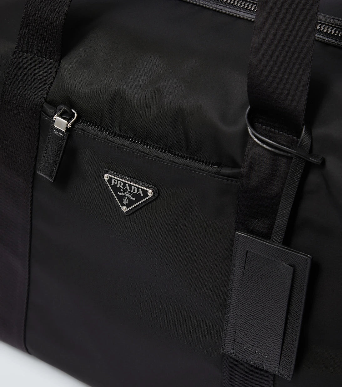 Prada - Re-Nylon leather-trimmed duffel bag