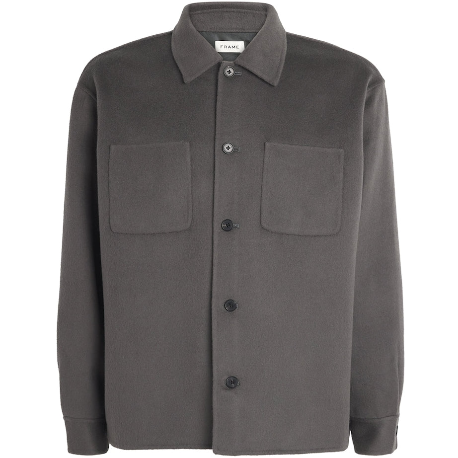 Grey Wool Overshirt