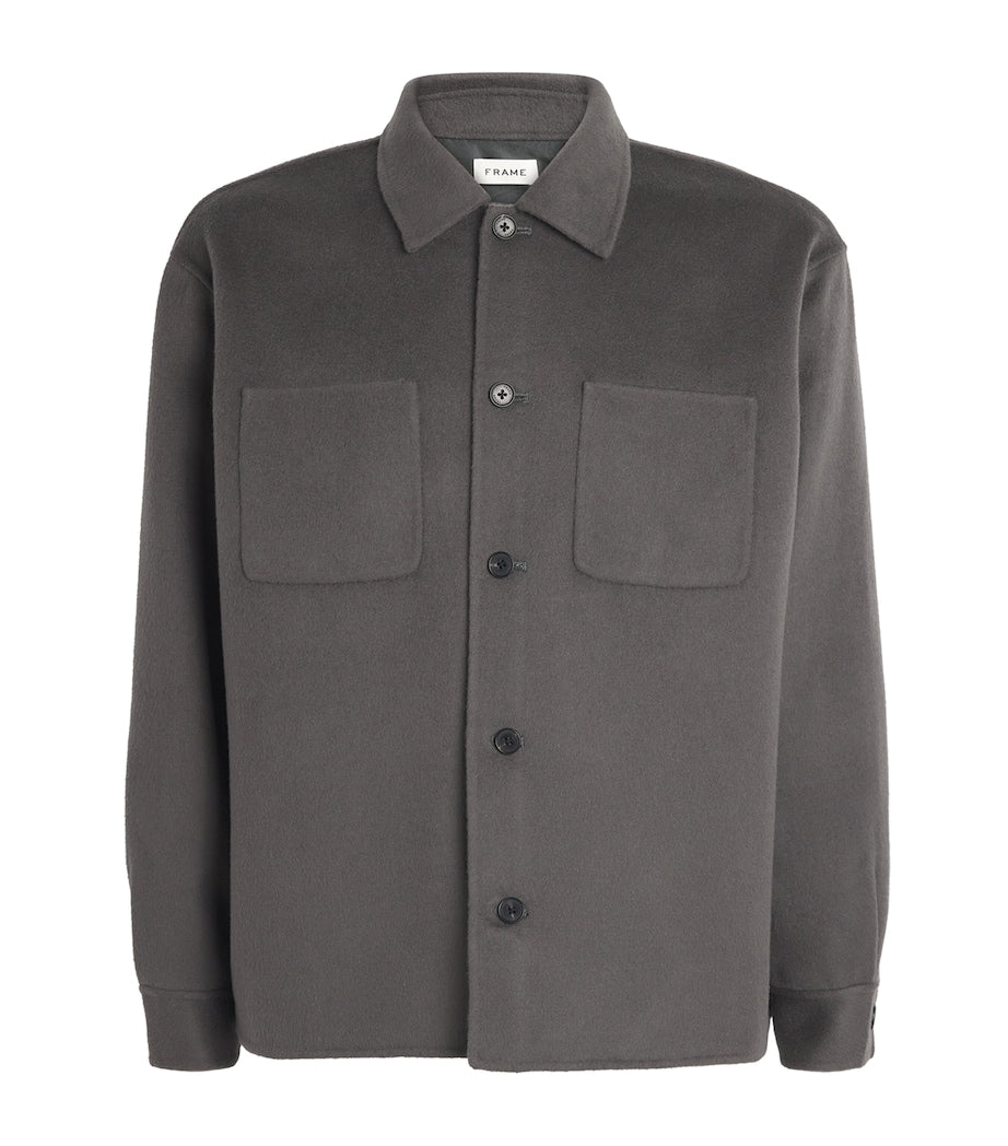 Grey Wool Overshirt
