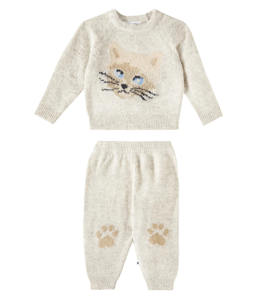 Molo - Baby Gilby alpaca-blend sweater and pants set