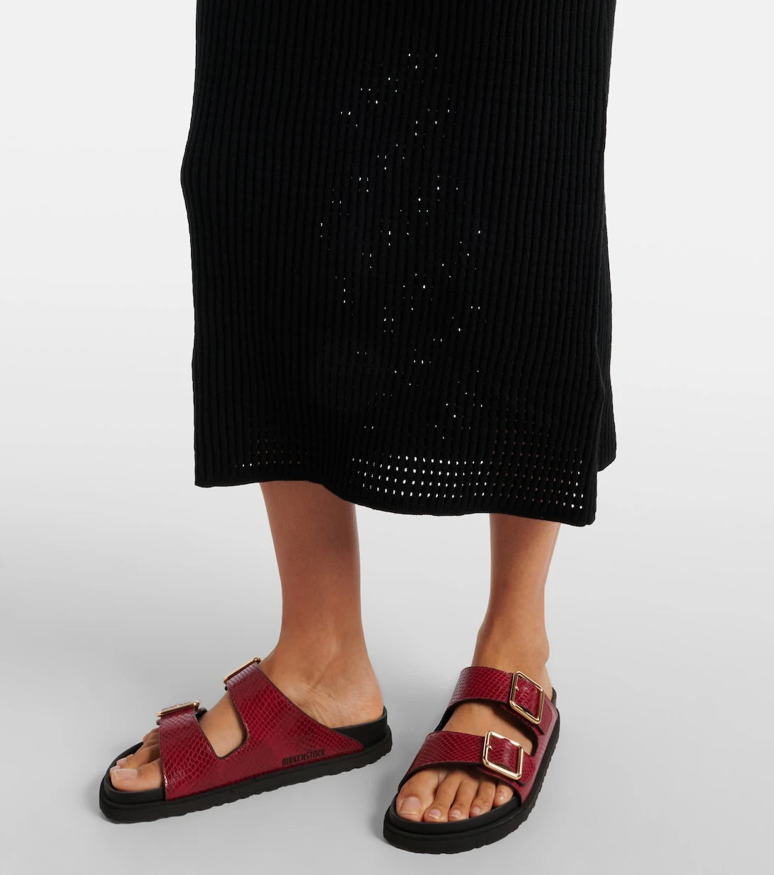 Varley - Cheston pointelle cotton midi dress