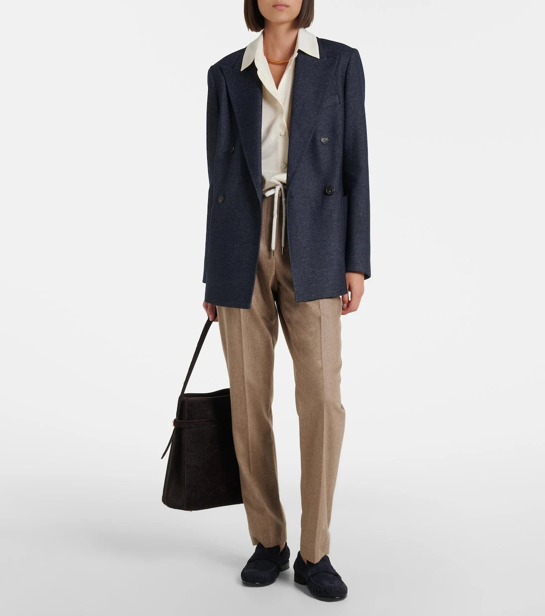 Eleventy - Wool and cashmere tapered pants