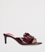 Roger Vivier Burgundy Patent Leather Viv’ Canard Mules 55