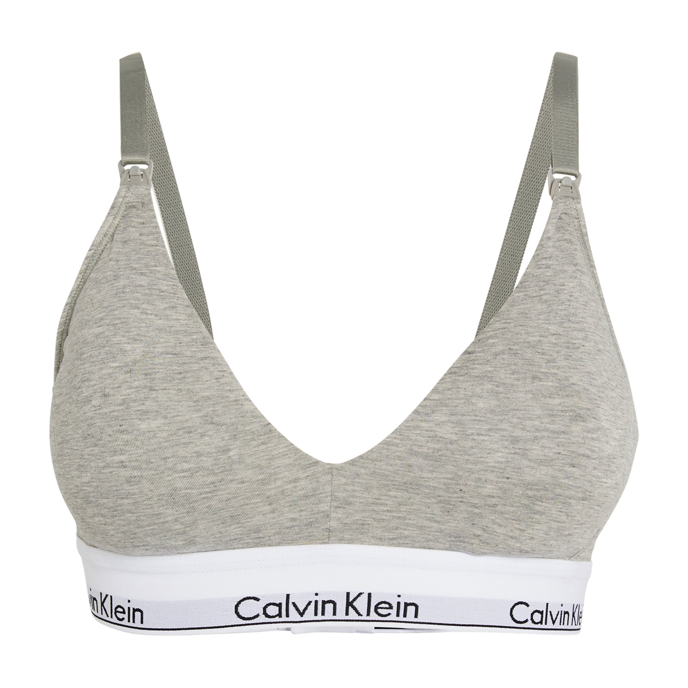 Calvin Klein Grey Logo Maternity Bra
