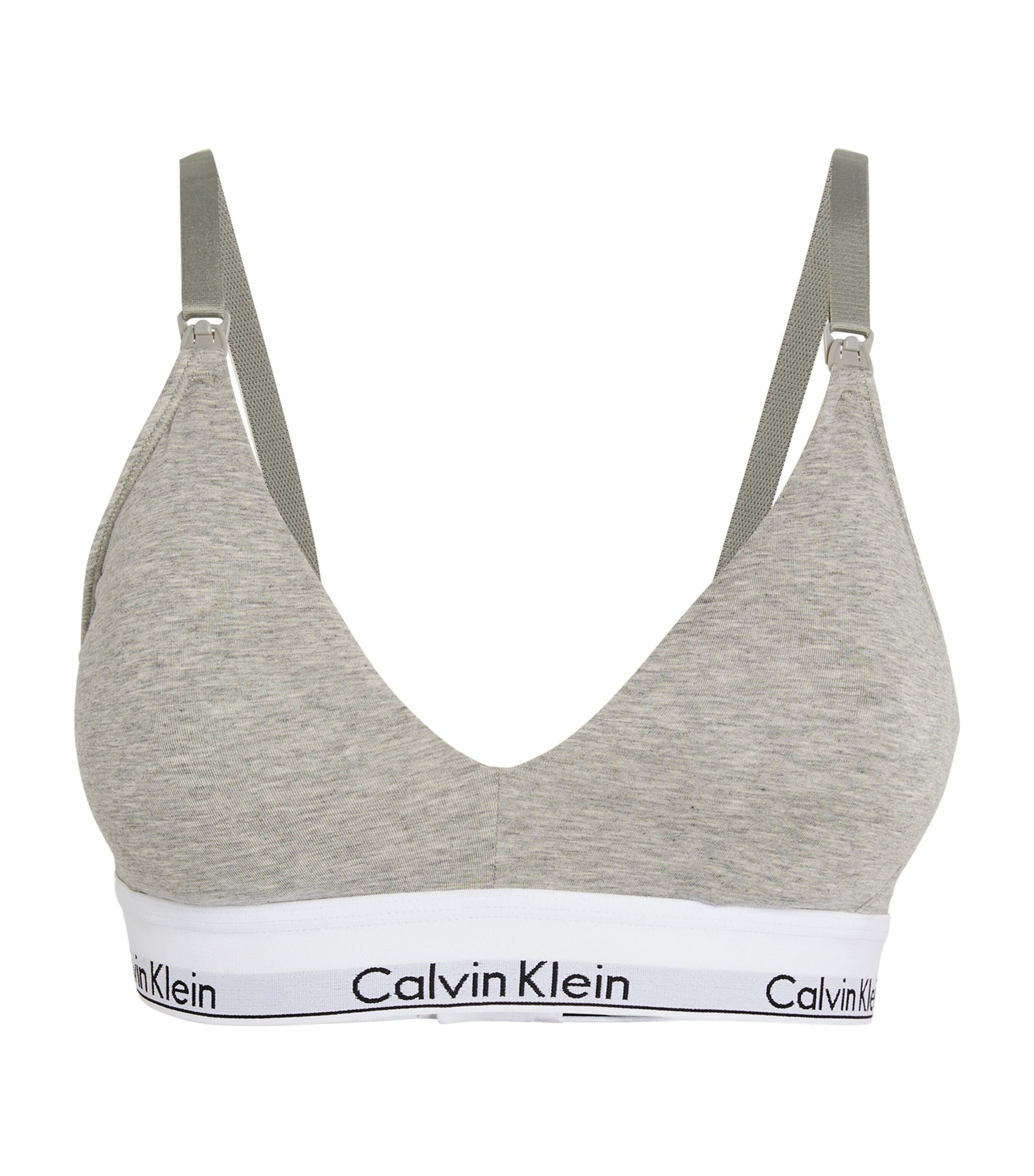 Calvin Klein Grey Logo Maternity Bra