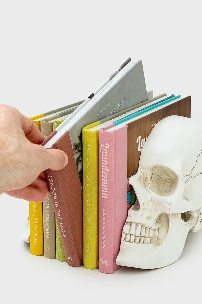 Luckies of London Skull Kitap Destekleri 12,3 x 15 x 21,5 cm (2 adet)