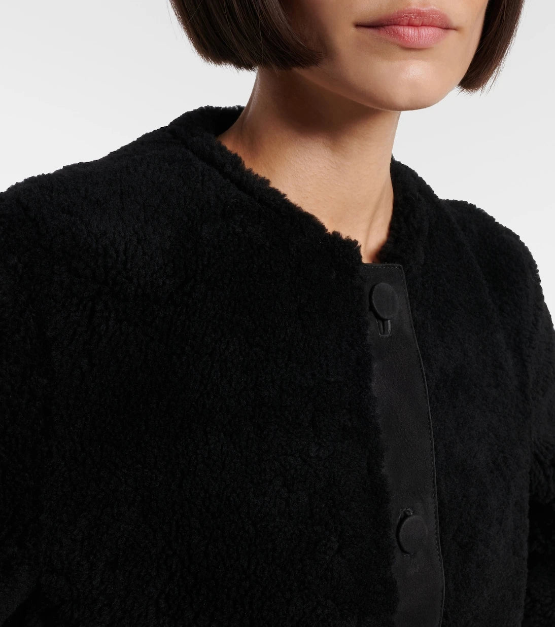 Gucci - Horsebit cropped shearling jacket