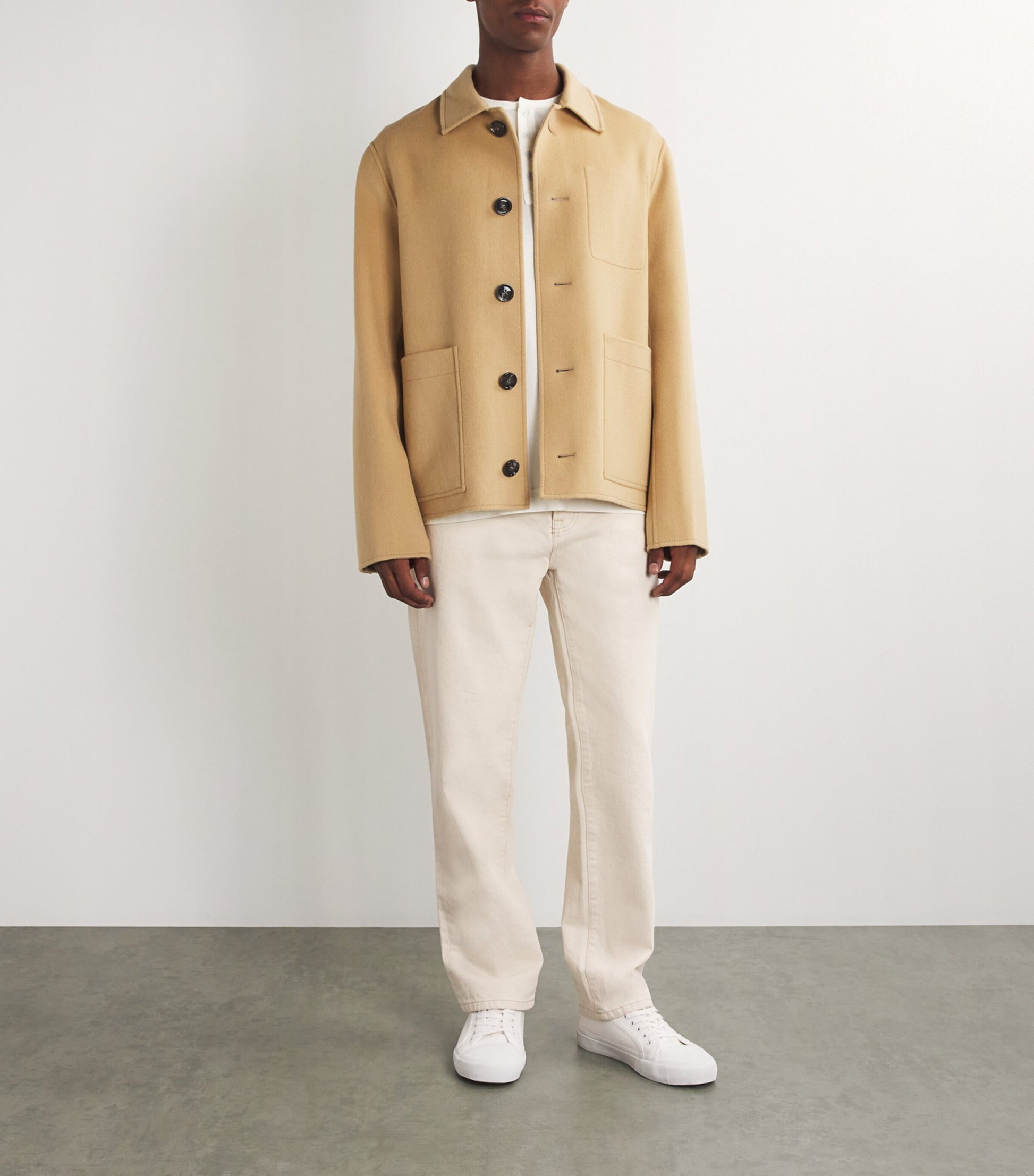 Long-Sleeved Henley Top