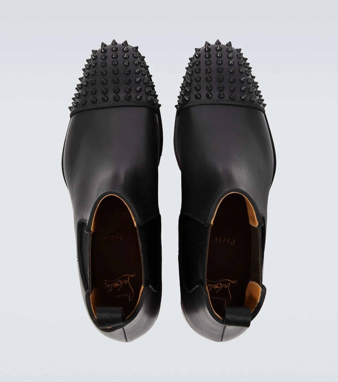 Christian Louboutin - Melon Spikes leather Chelsea boots