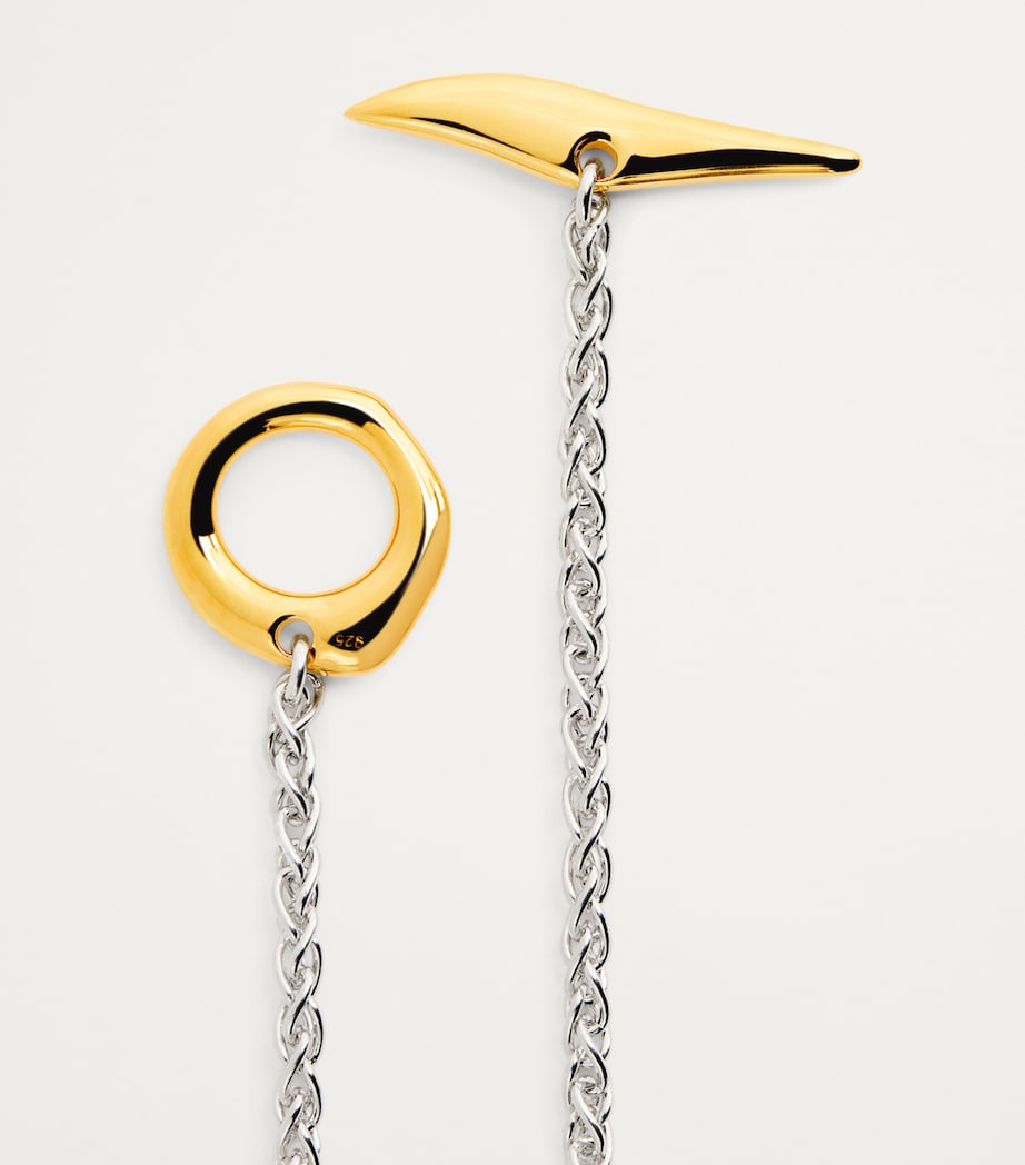 Tom Wood Sterling Silver and Gold Robin Bracelet