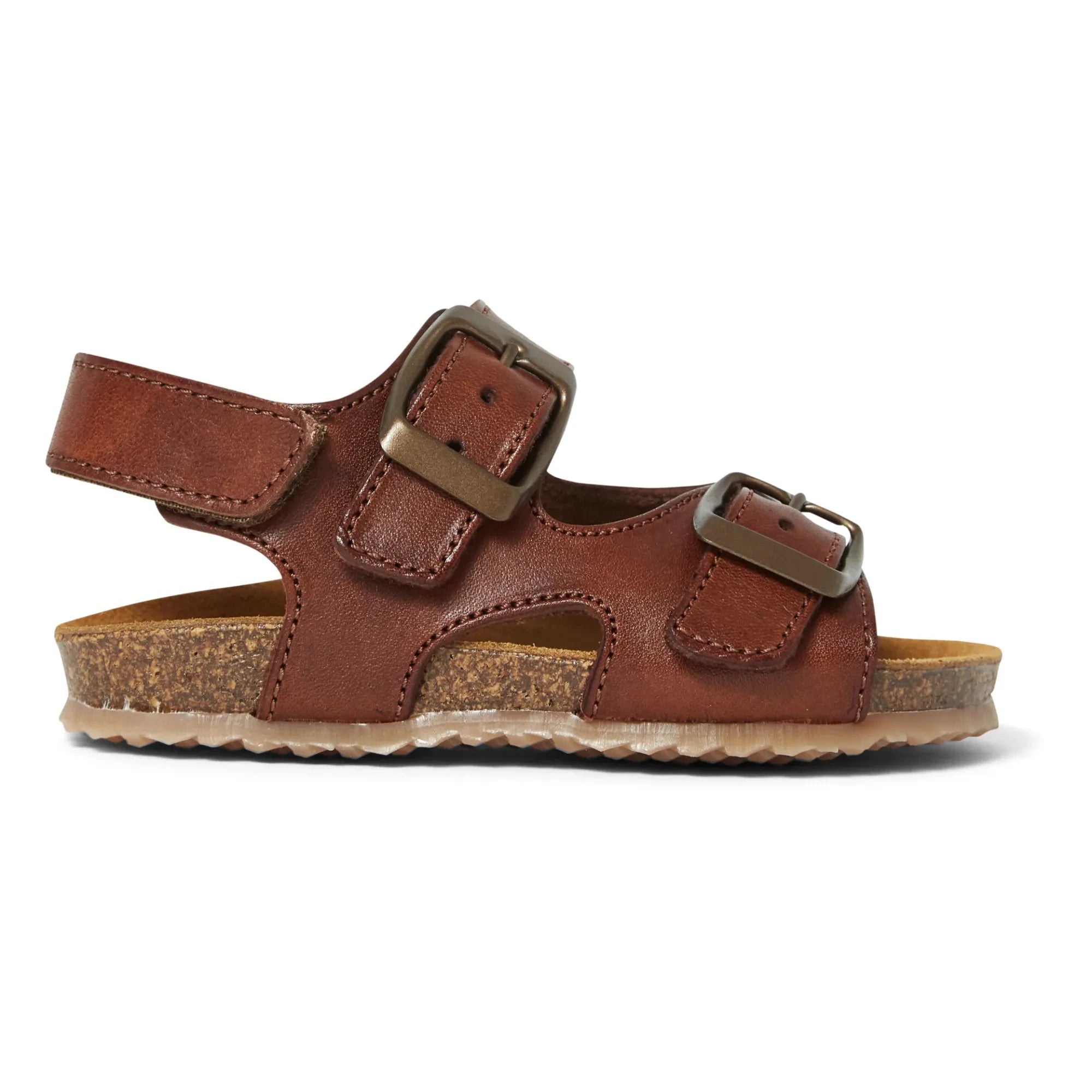 Pèpè - Two Con Me - Double Buckle Sandals | Cognac