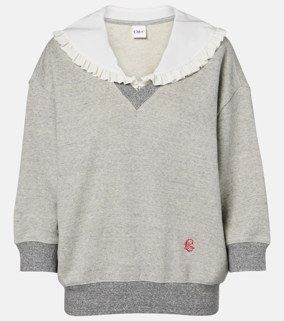 Chloé - Cotton-blend French Terry sweatshirt