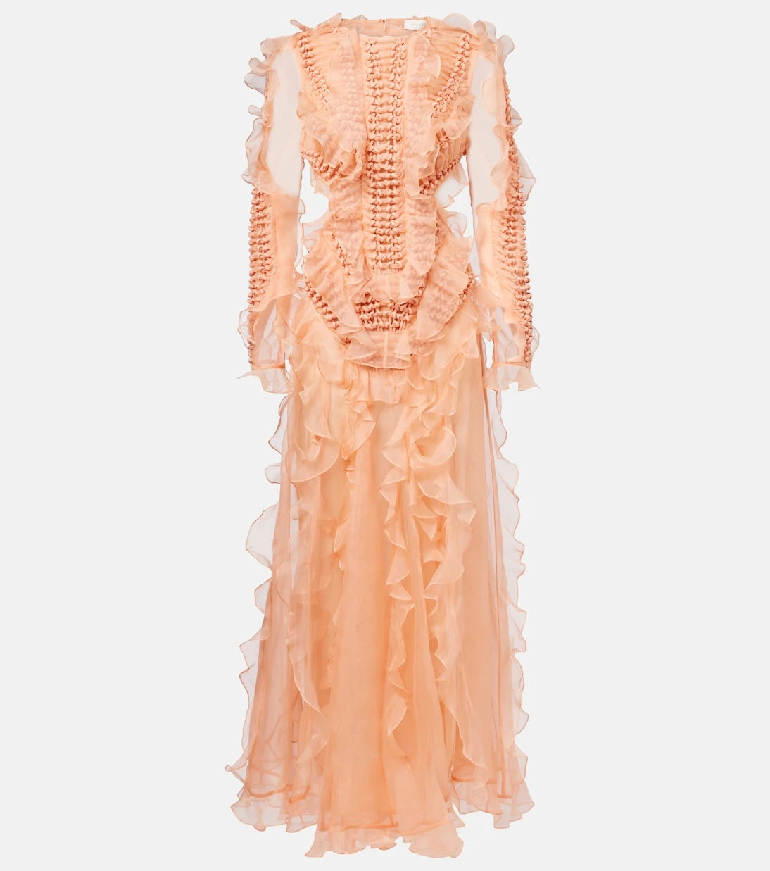 Zimmermann - Balance ruffled silk organza maxi dress