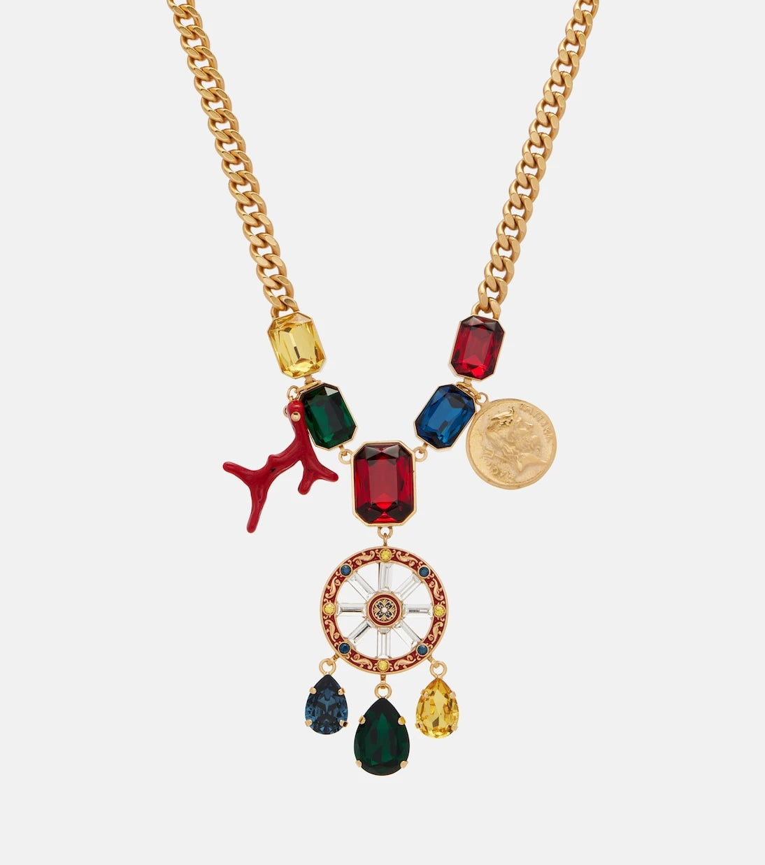 Dolce&Gabbana - Carretto embellished pendant necklace