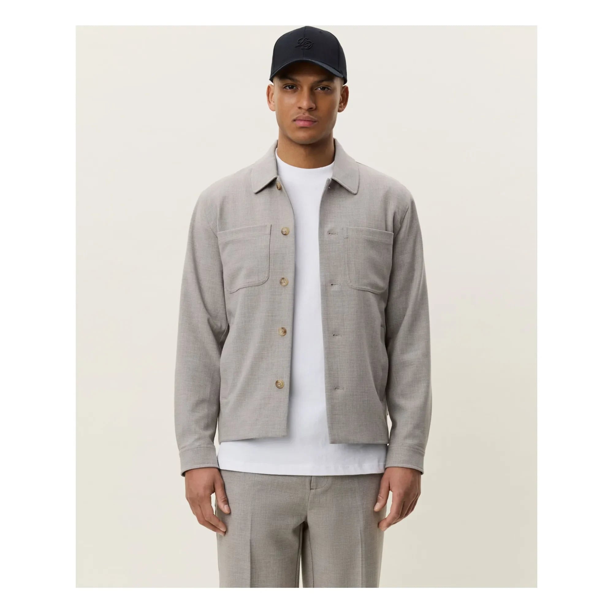 Les Deux - Check Hybrid jacket | Brown