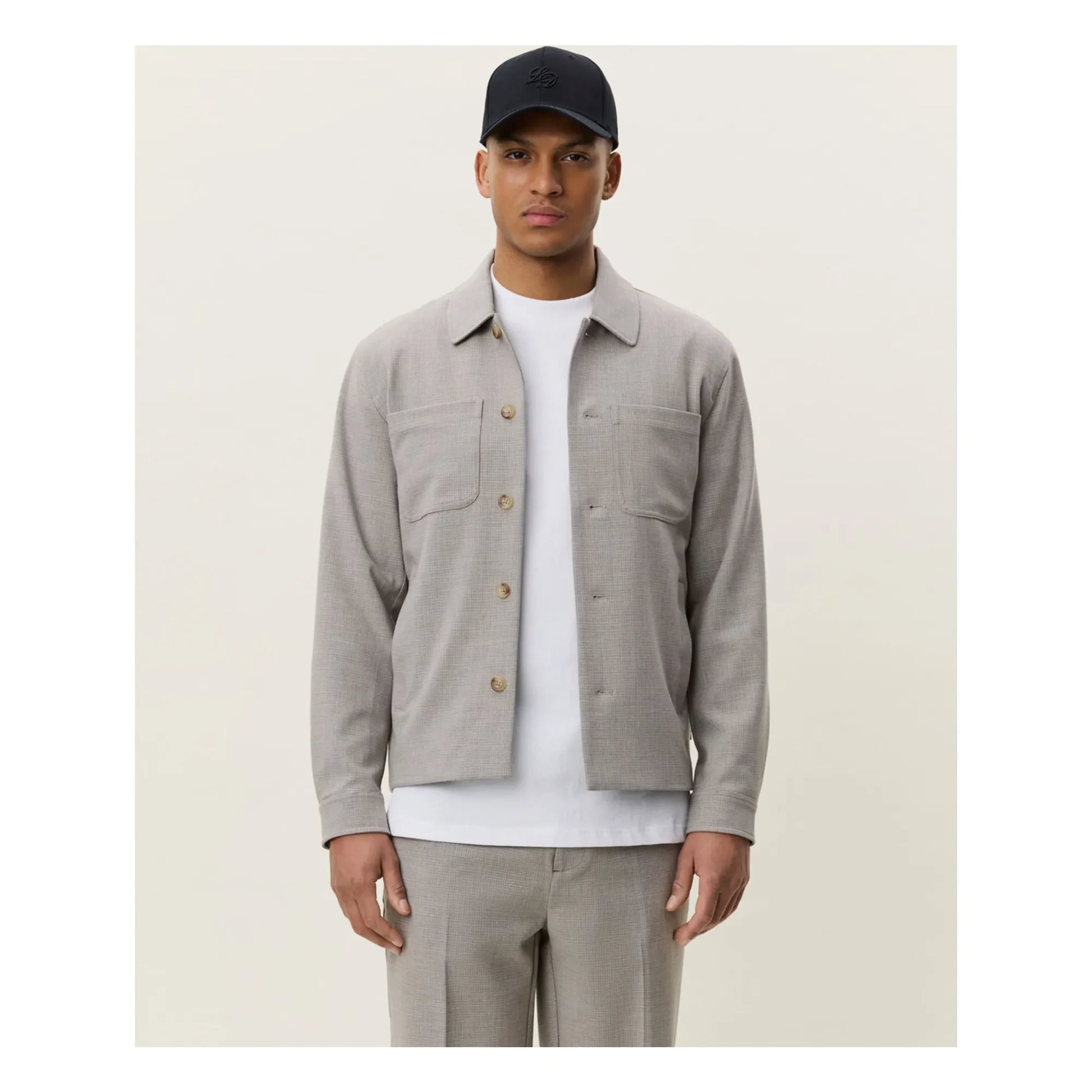 Les Deux - Check Hybrid jacket | Brown