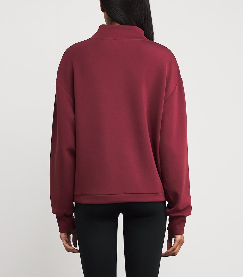 Varley Burgundy Cowl-Neck Betsy Sweatshirt