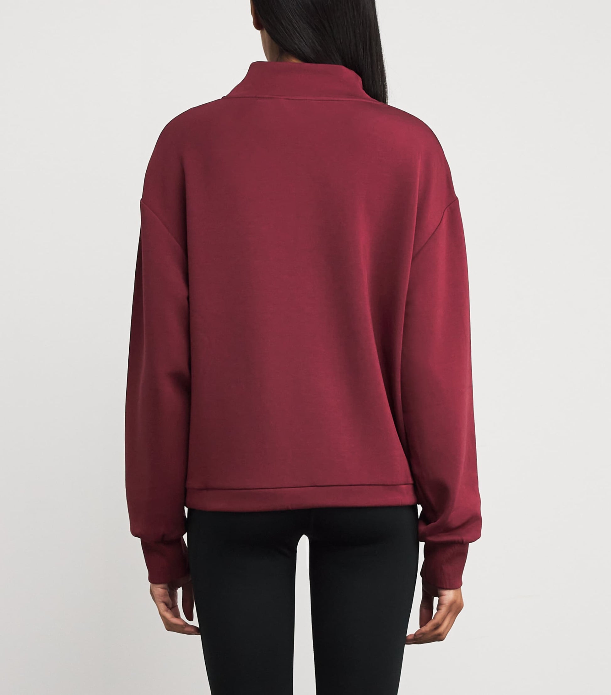 Varley Burgundy Cowl-Neck Betsy Sweatshirt