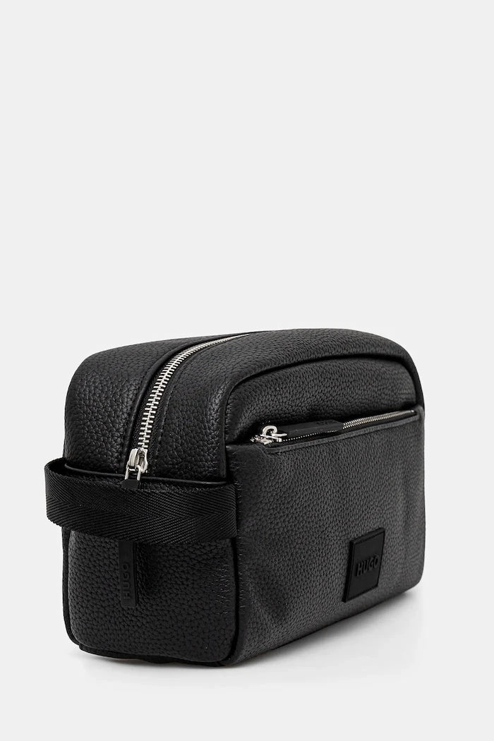 HUGO erkek suni deri kozmetik çantası Ethon 2.0HI_Washbag