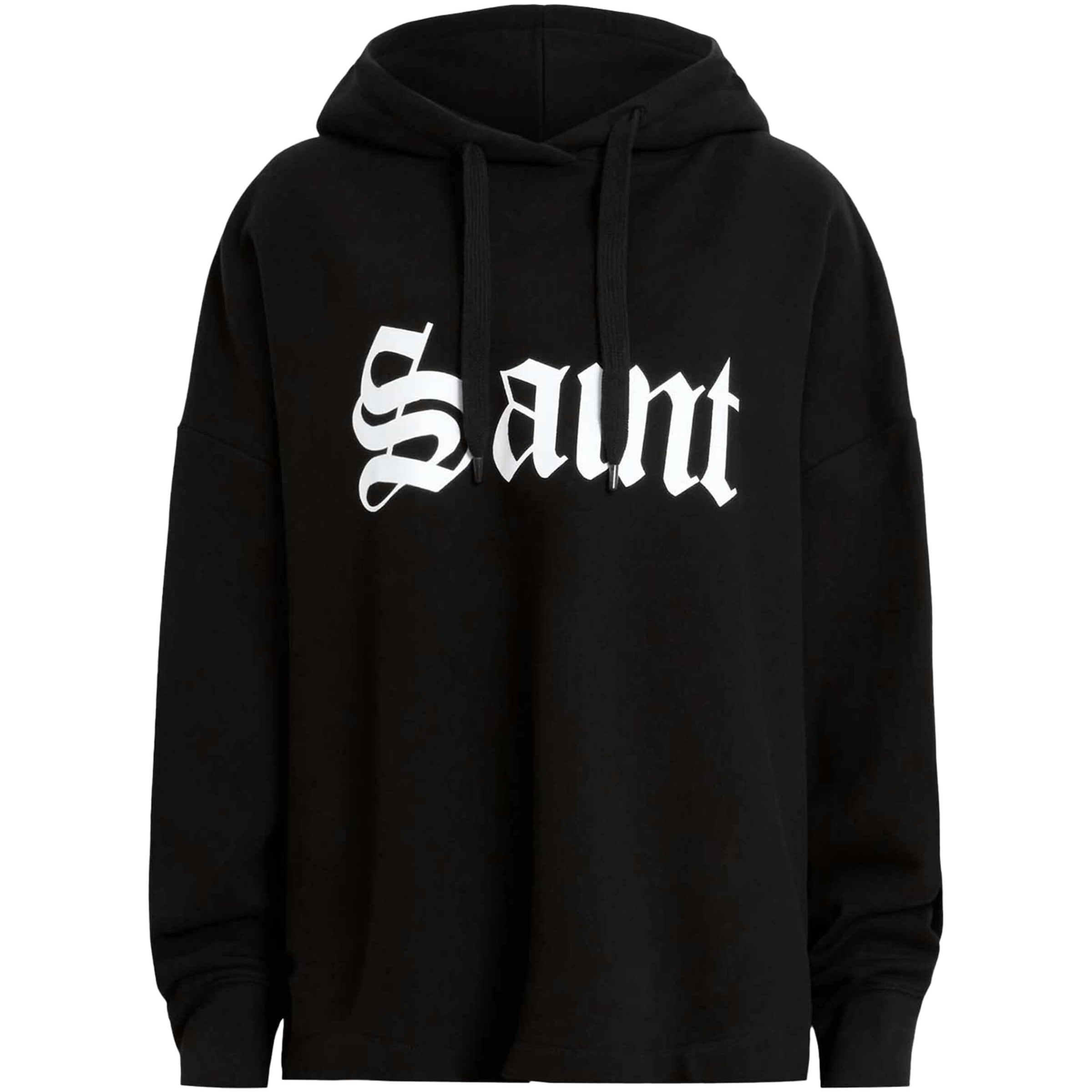 Black Cotton Saint Etie Hoodie