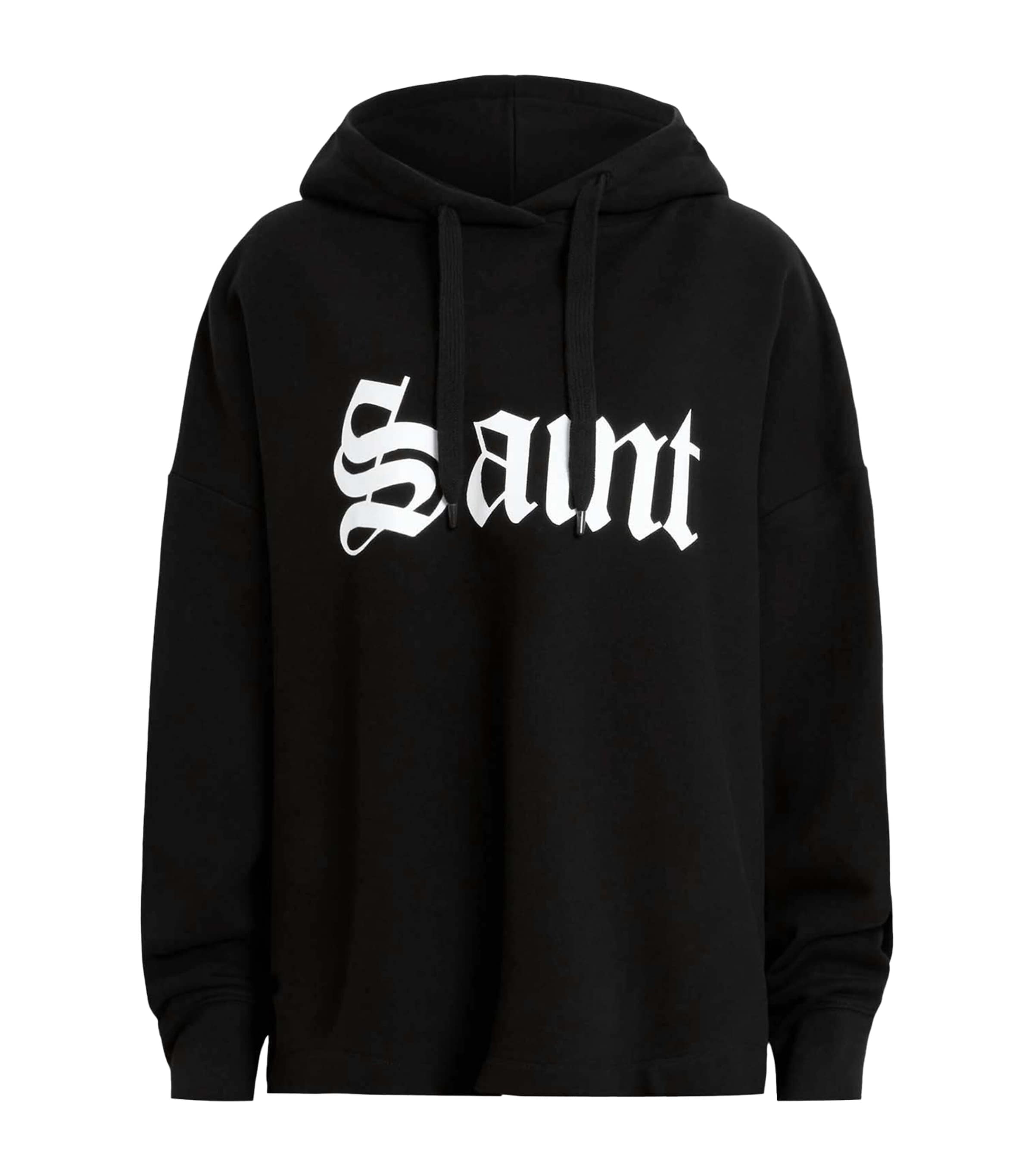 Black Cotton Saint Etie Hoodie