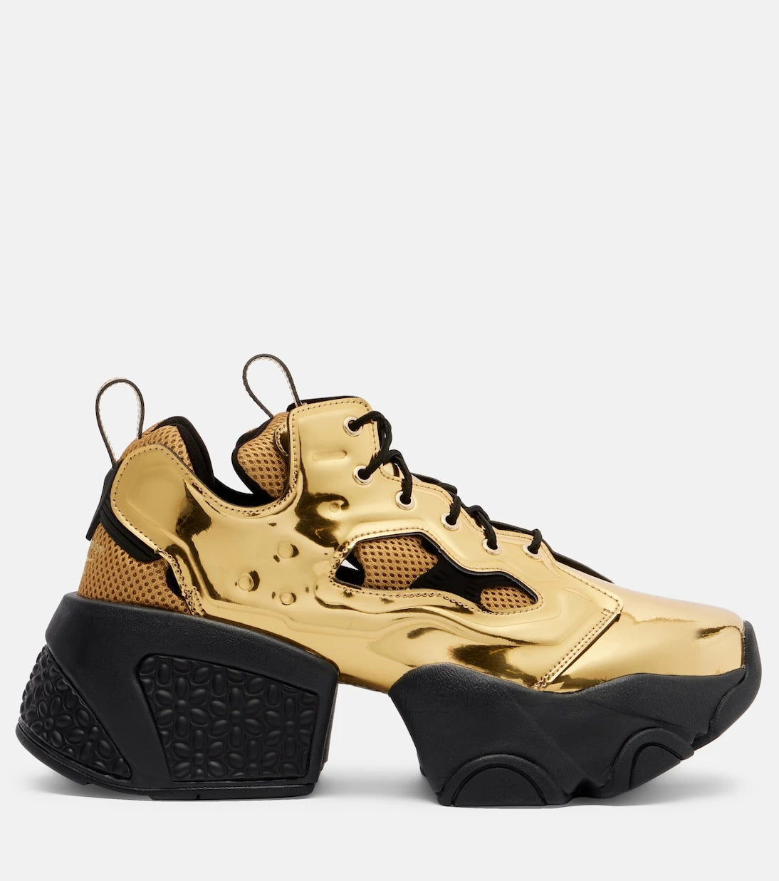 Noir Kei Ninomiya - x Reebok metallic-effect platform sneakers