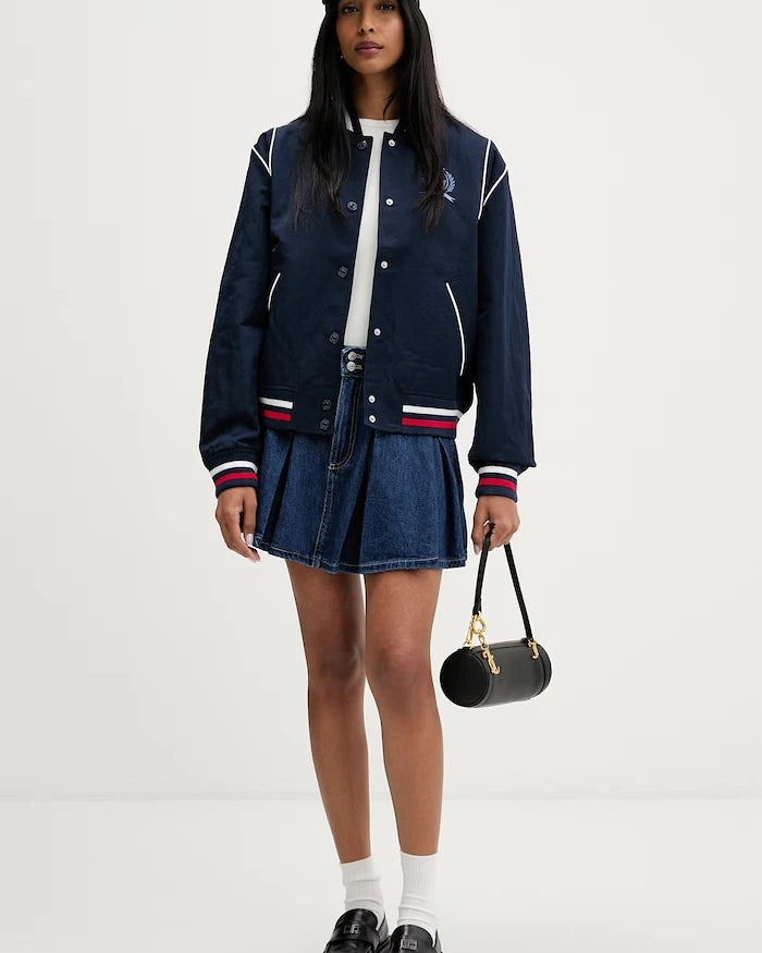 Tommy Jeans плисирана пола от деним