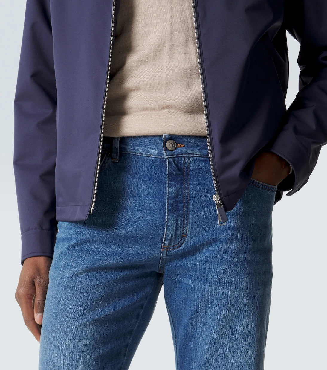 Zegna - Dar kesim kot pantolon