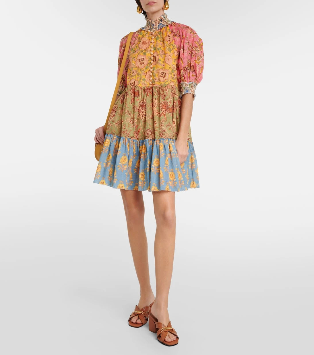 Zimmermann - Junie floral cotton minidress