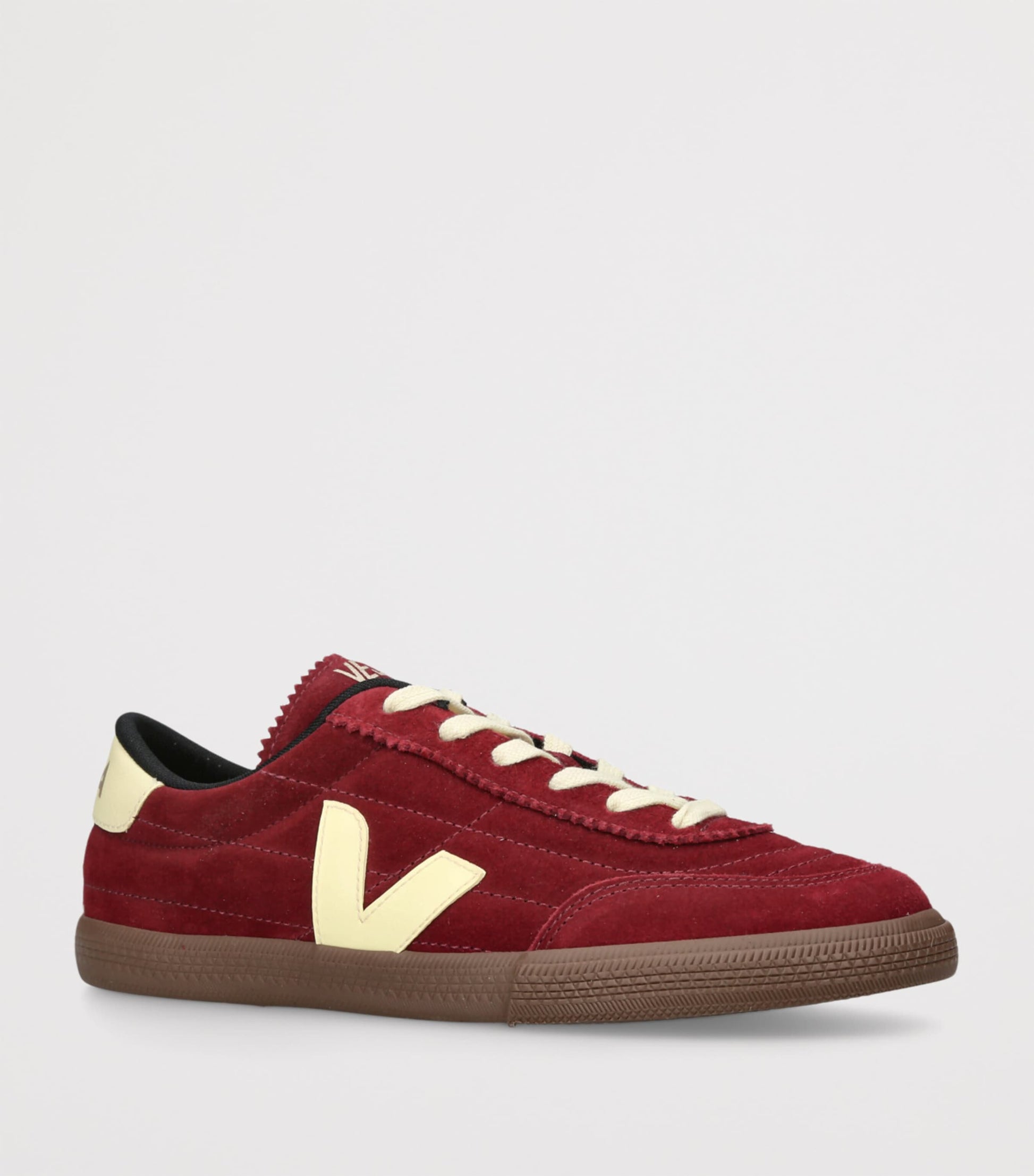 Burgundy Suede Panenka Sneakers