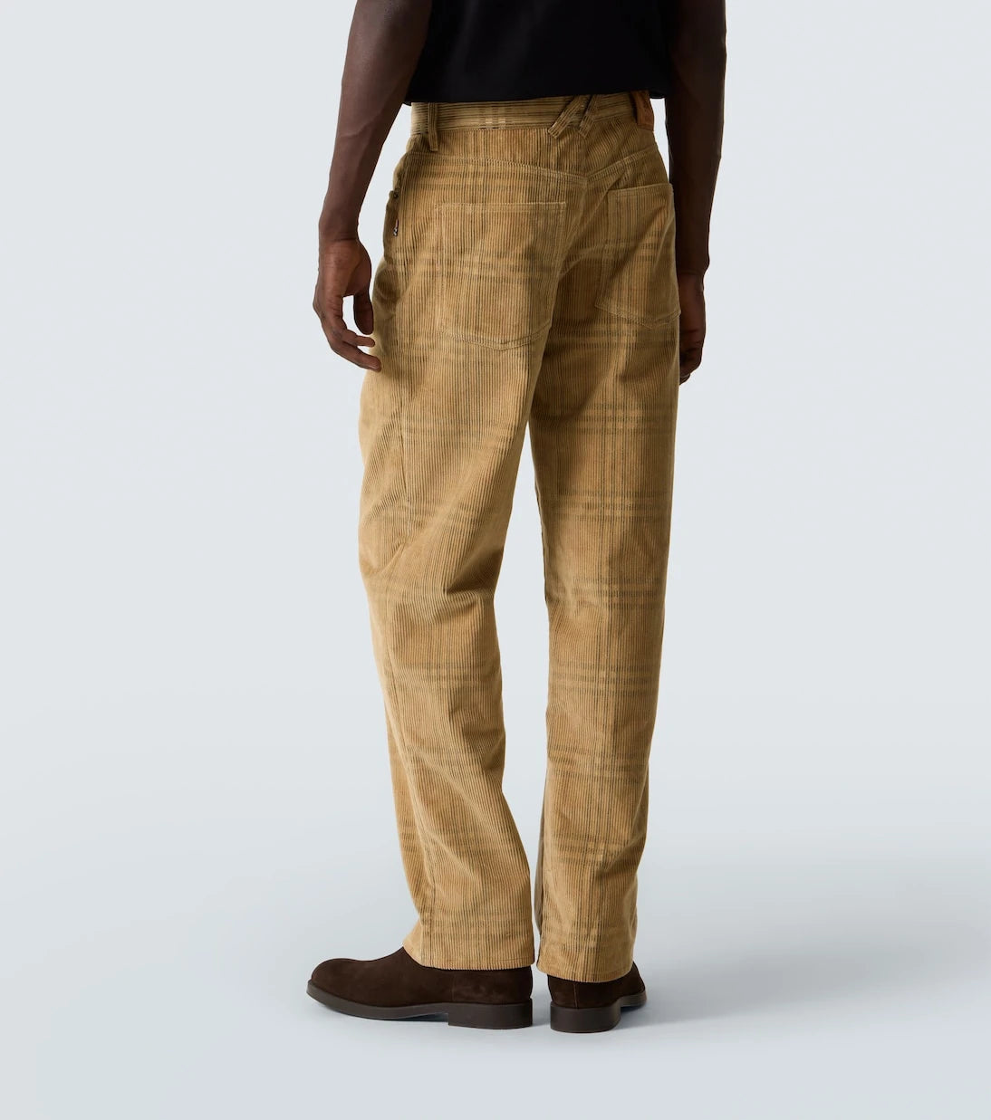 Burberry - Burberry Check corduroy straight pants
