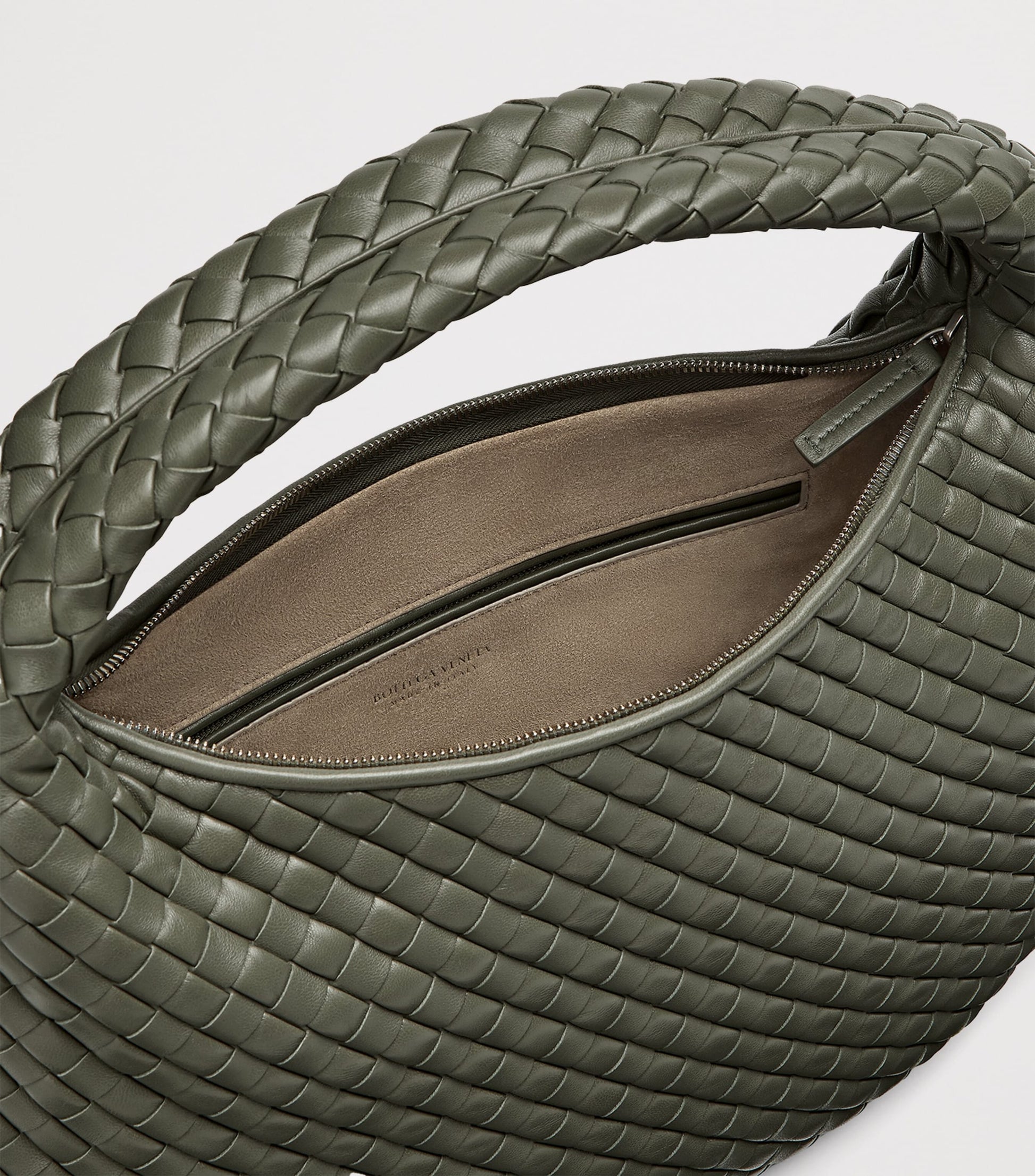 Leather Intrecciato Veneta Shoulder Bag