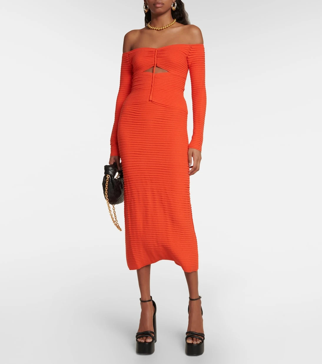 Altuzarra - Adan cutout off-shoulder knit top