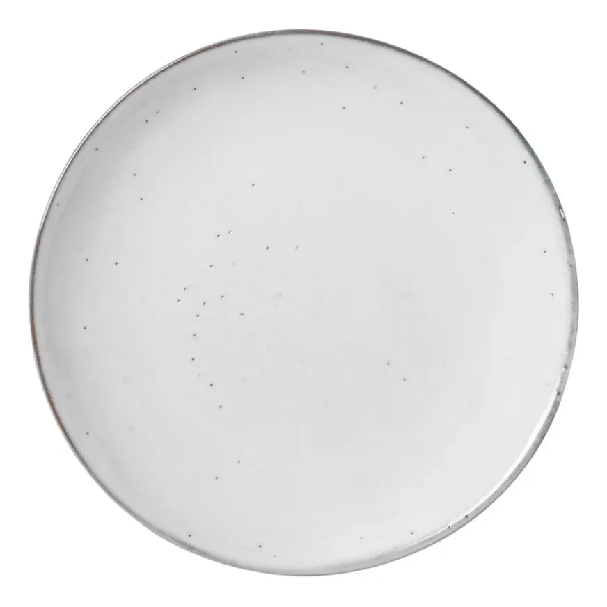 Broste Copenhagen - Nordic Sand Stoneware Plate | Light grey