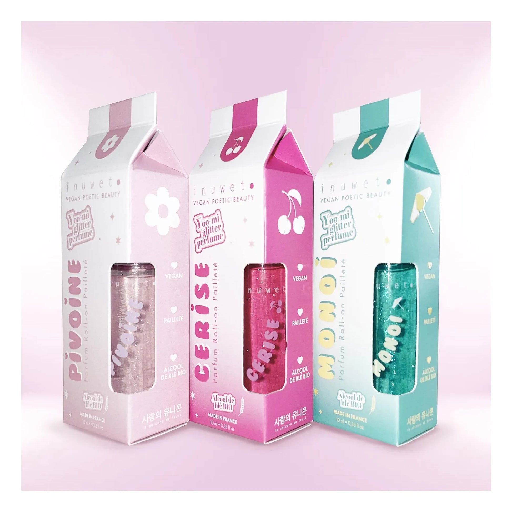 Inuwet - Parfum Roll-on Pailleté Monoï - 10ml