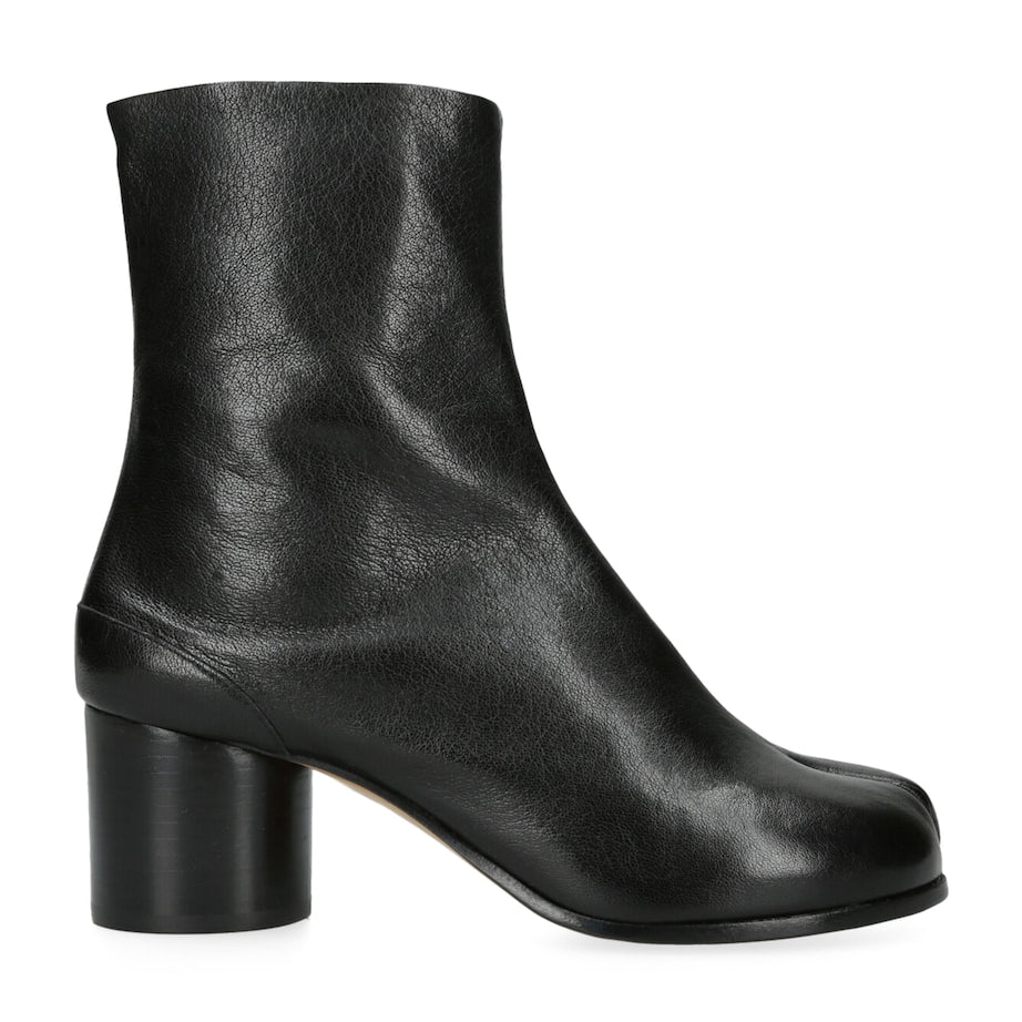 Maison Margiela Black Leather Tabi Boots 60