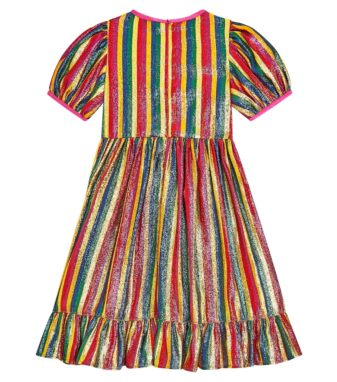 Stella McCartney Kids - Metalik çizgili elbise