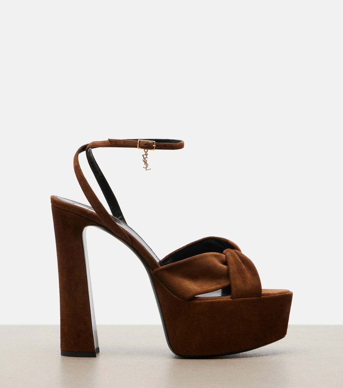 Saint Laurent - Franciane leather platform sandals
