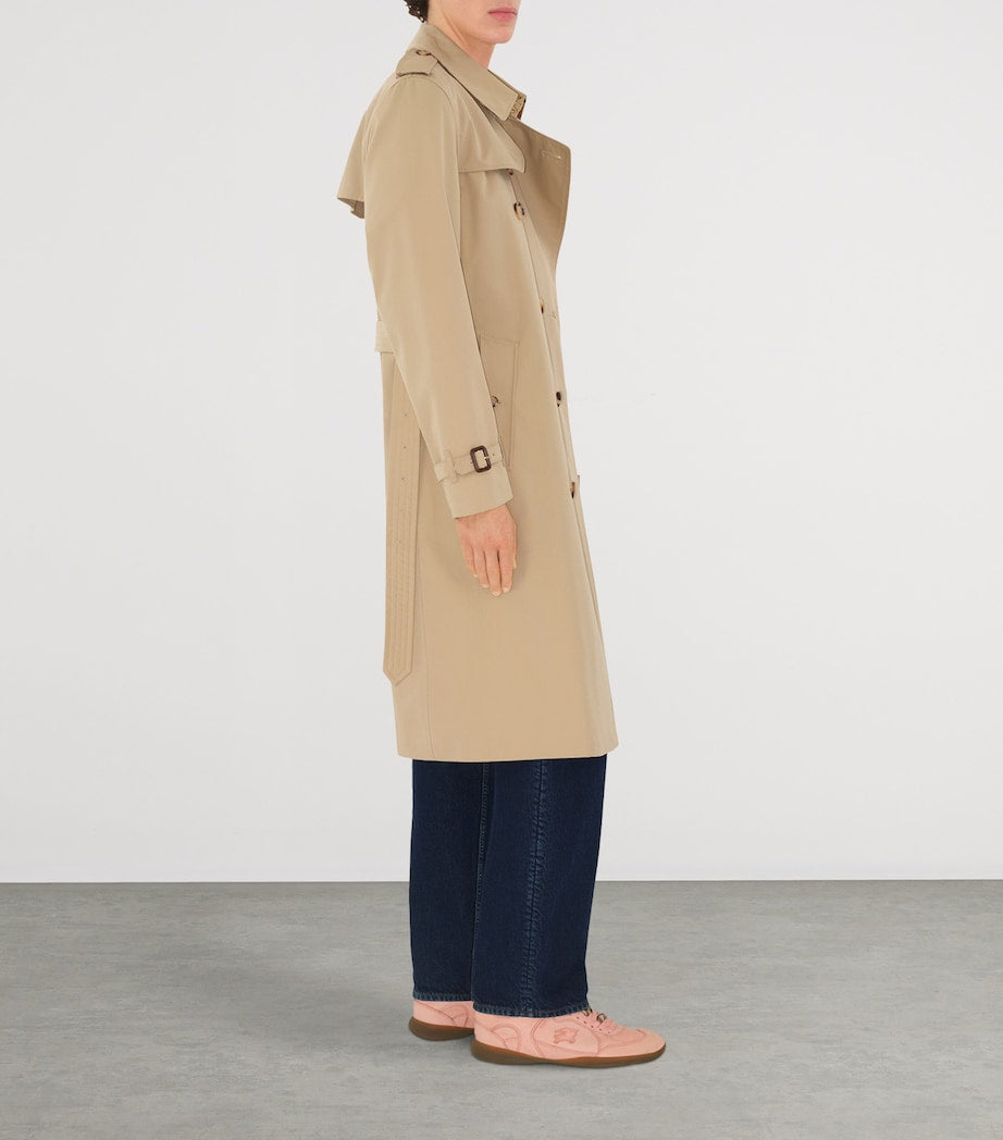 Burberry Beige Long Kensington Heritage Trench Coat