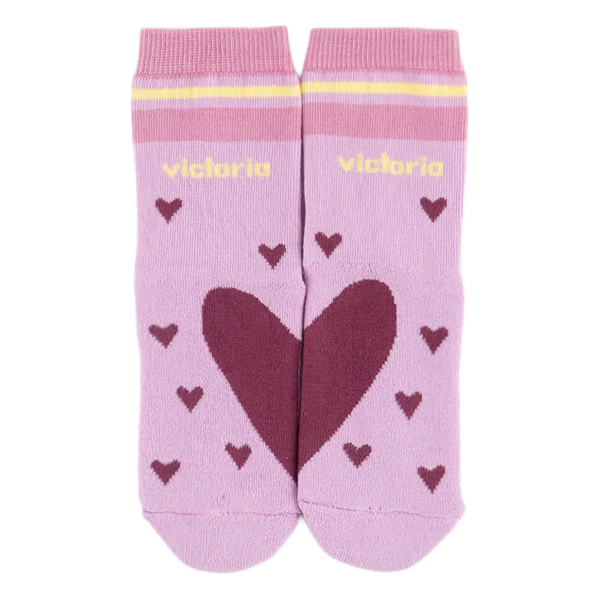 Victoria - Heart socks | Pink