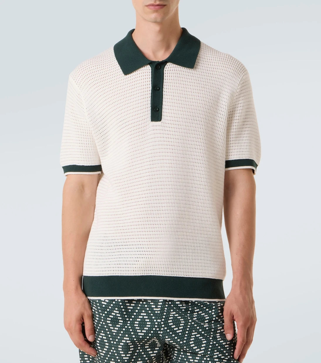 Frescobol Carioca - Vidal pointelle cotton polo shirt