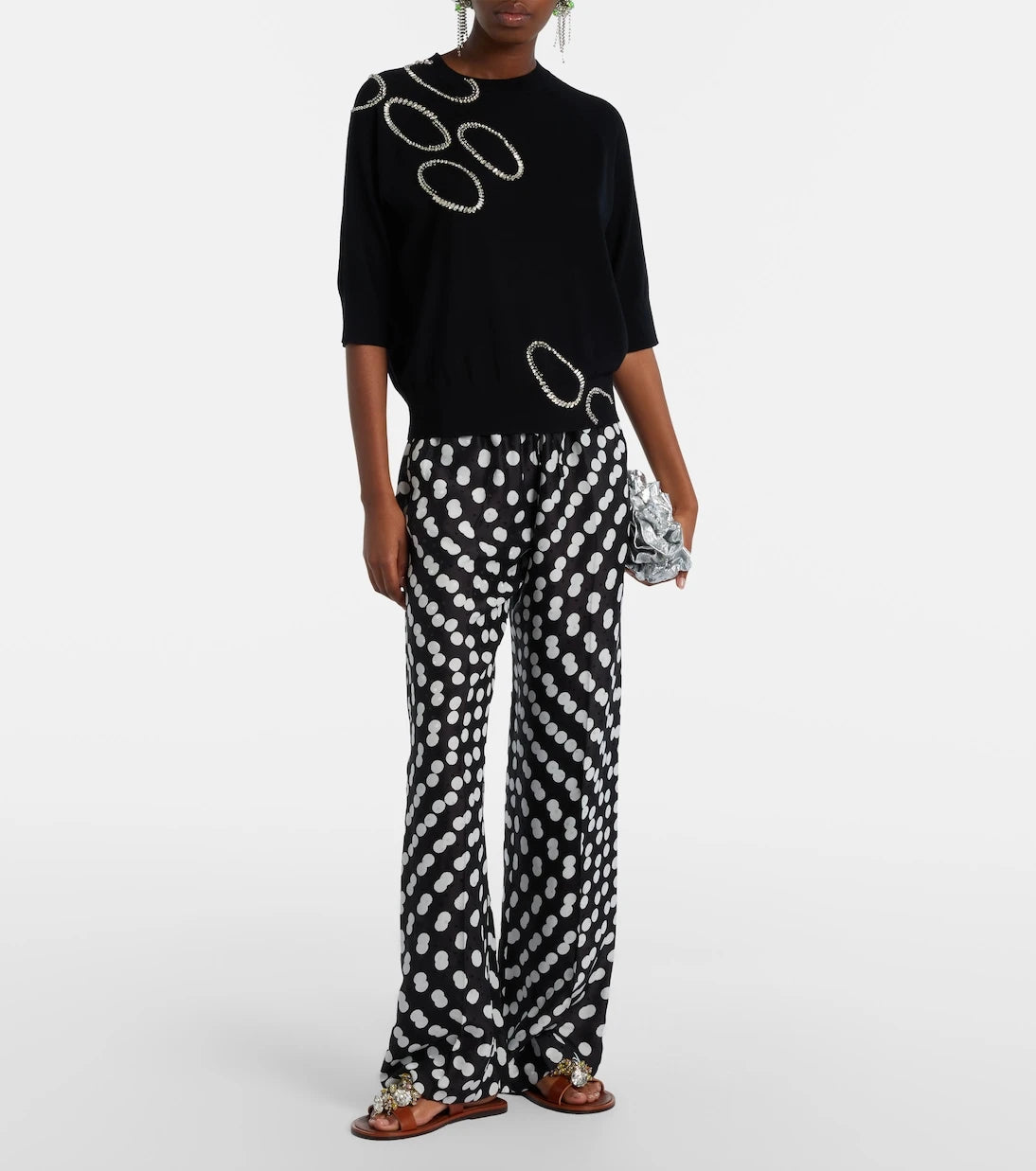 Dries Van Noten - Embellished wool sweater