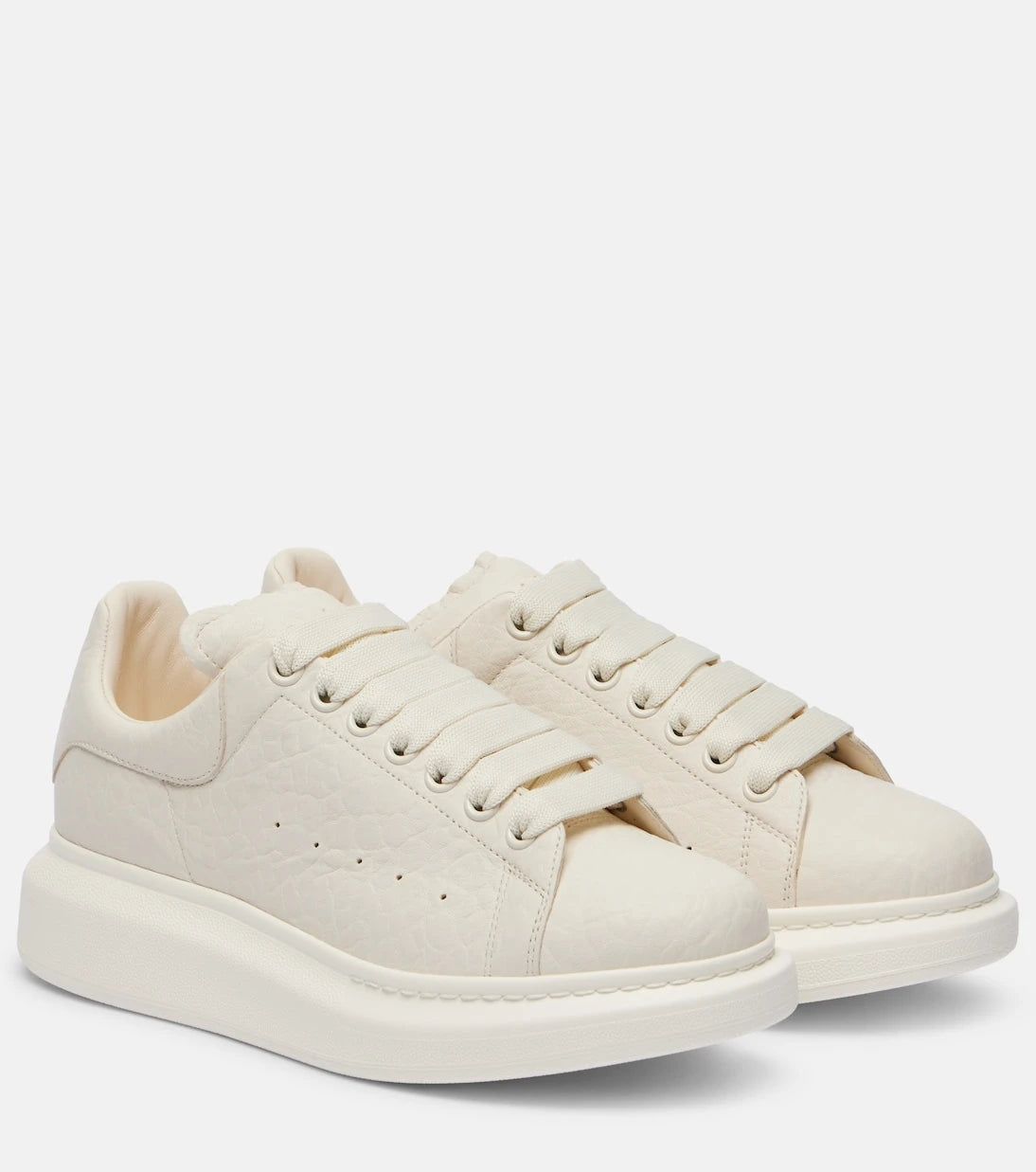 McQueen - Oversized leather sneakers