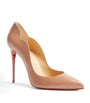 Christian Louboutin Nude Hot Chick Patent Leather Pumps 100