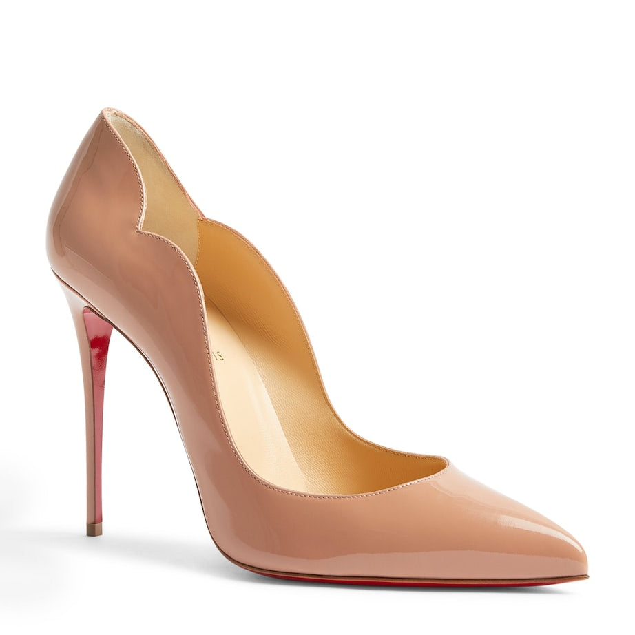 Christian Louboutin Nude Hot Chick Patent Leather Pumps 100